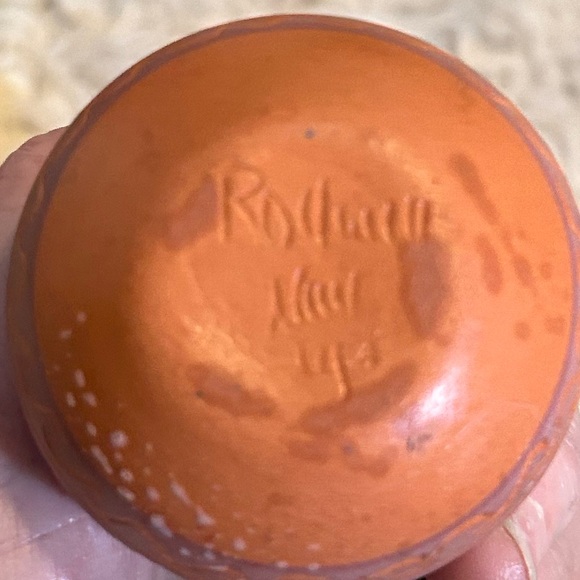 MESA VERDE Pottery Native American NAVAJO Mini Vase turtle Signed - Picture 11 of 16